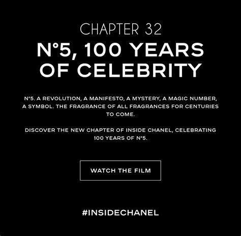 inside chanel chapter 12|Inside CHANEL Chapter 32 : N°5, 100 years of celebrity. .